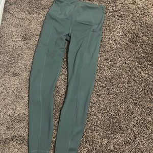 dark turquoise yogalicious leggings full length